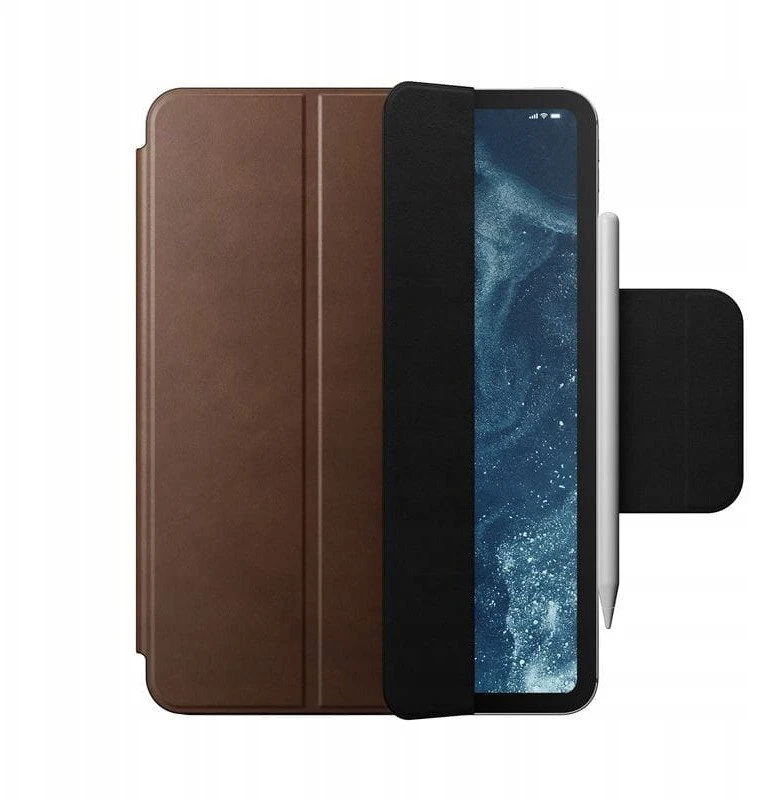 „Nomad“ odinis dėklas, rudas. „Nomad“ oda – „iPad Pro 11“ M4.