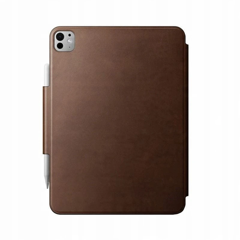 „Nomad“ odinis dėklas, rudas. „Nomad“ oda – „iPad Pro 11“ M4.