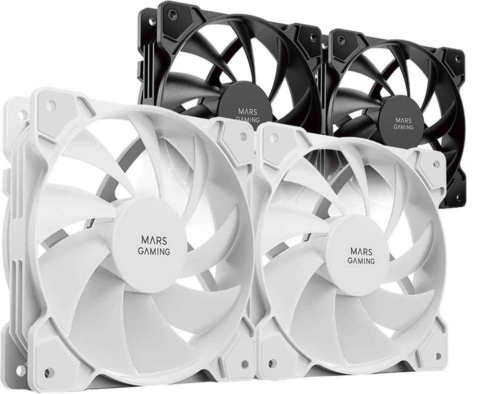 Mars Gaming MFPROX2W 2x 120 mm kompiuterio korpuso ventiliatorius
