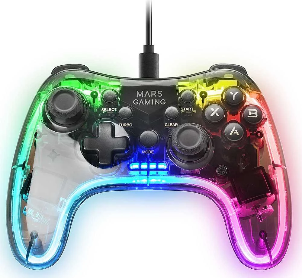 „Mars Gaming MGP-C“ žaidimų valdiklis RGB / USB-C / X ir D įvestims
