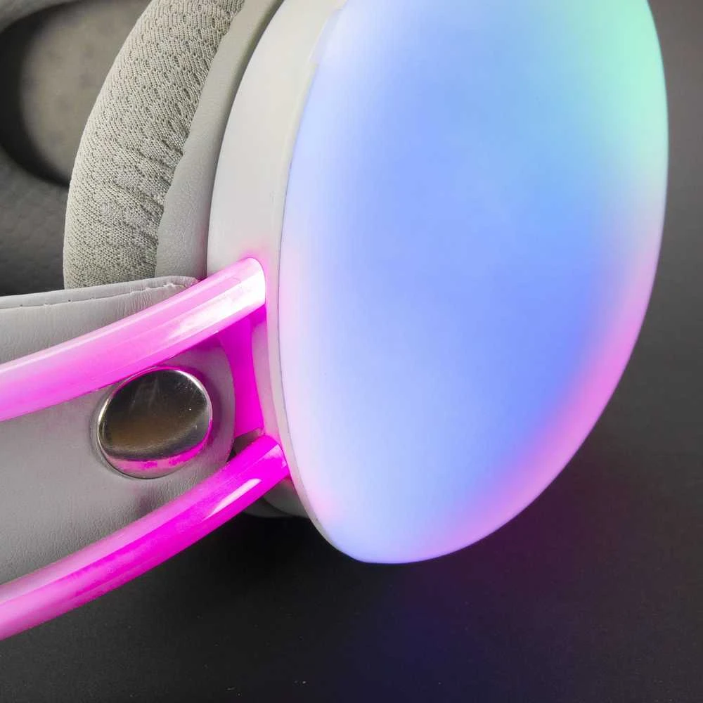 „Mars Gaming MH-GLOW RGB Chroma Flow“ žaidimų ausinės, 3,5 mm / USB
