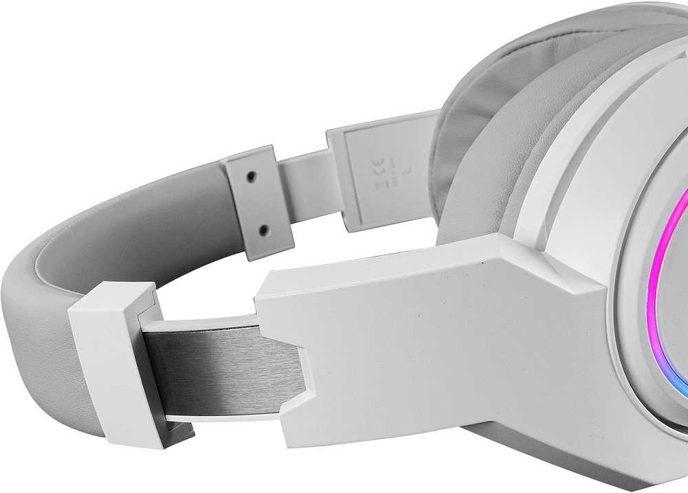 Mars Gaming belaidės žaidimų ausinės 2.4GPRO su mikrofonu, 50 mm, baltos MHW100W