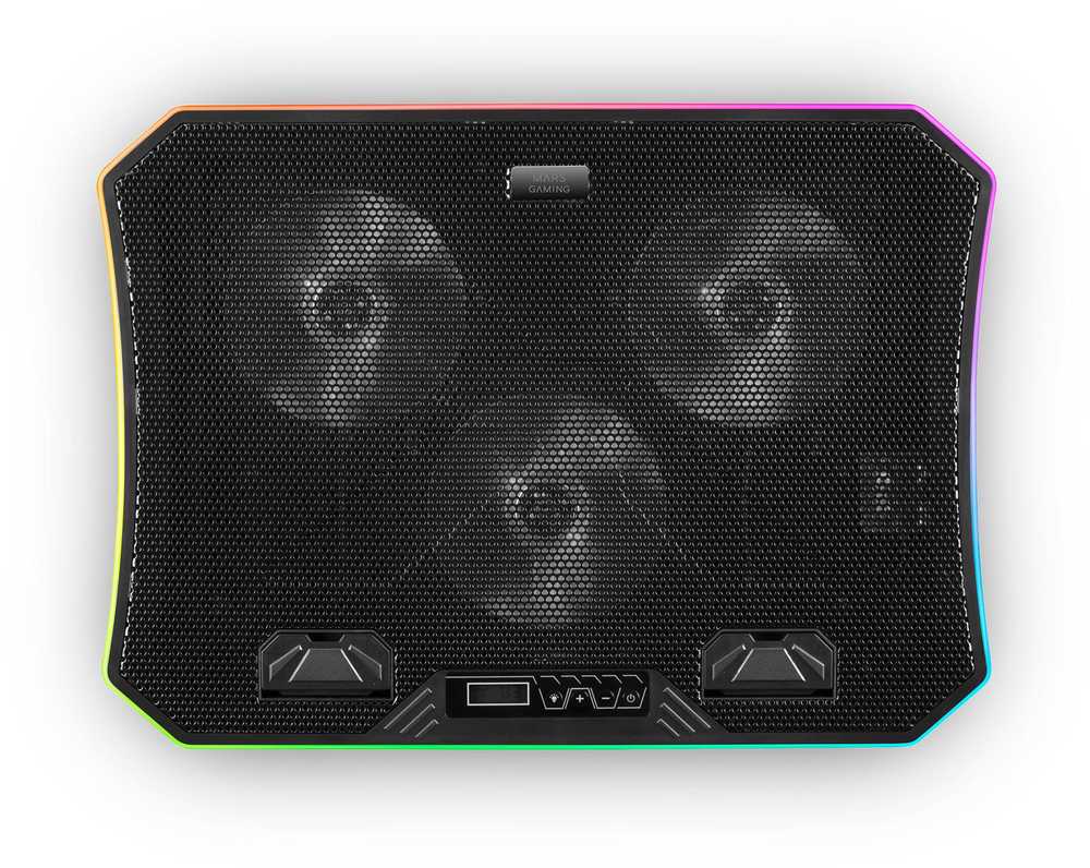 Mars Gaming MNBC6 RGB / USB HUB Nešiojamas kompiuteris Cooling Gaming Stand