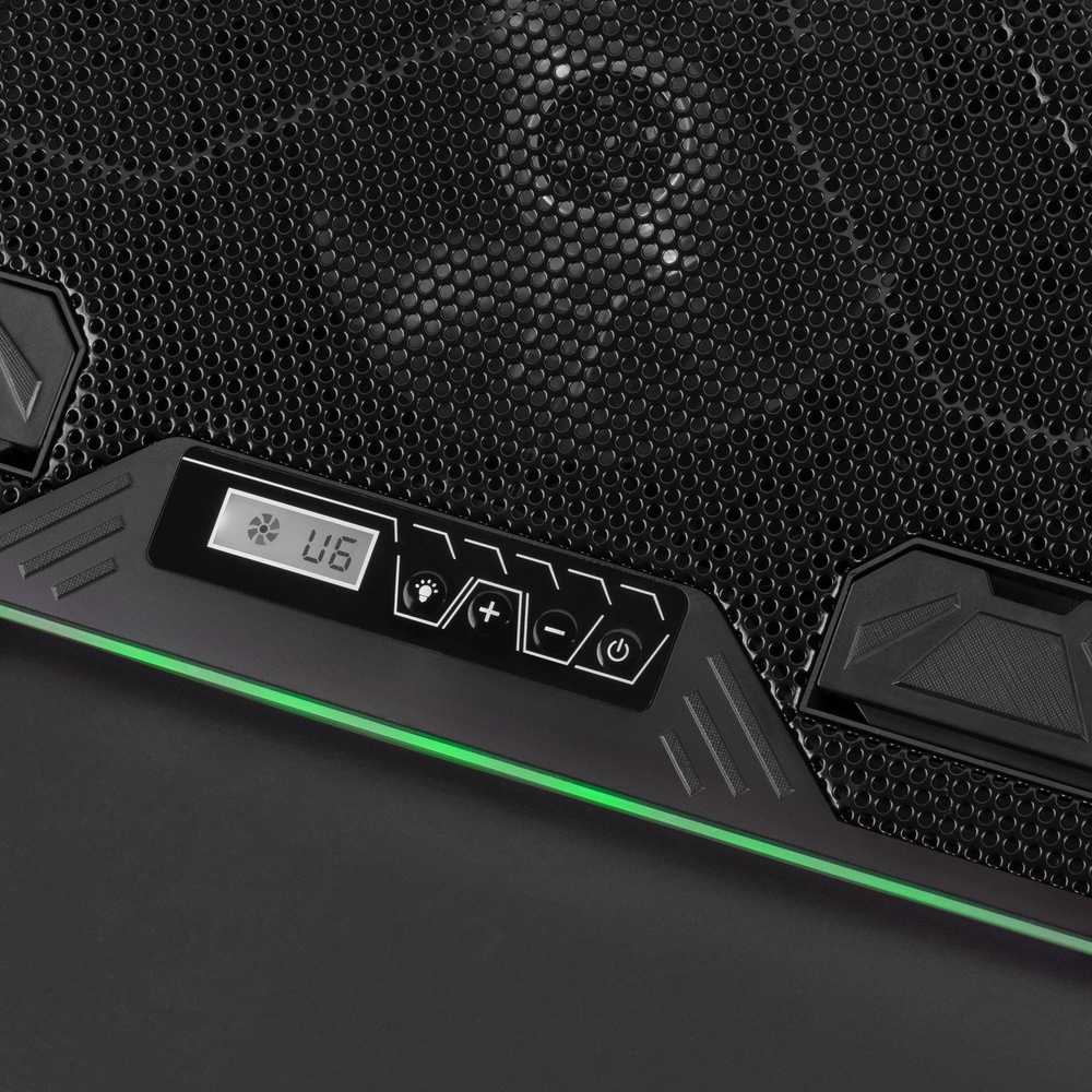 Mars Gaming MNBC6 RGB / USB HUB Nešiojamas kompiuteris Cooling Gaming Stand