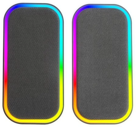 Kompiuterio kolonėlės „Mars Gaming MSOM“ USB DSP stereo garsiakalbiai kompiuteriui, 20 W / RGB / „Bluetooth 5.3“