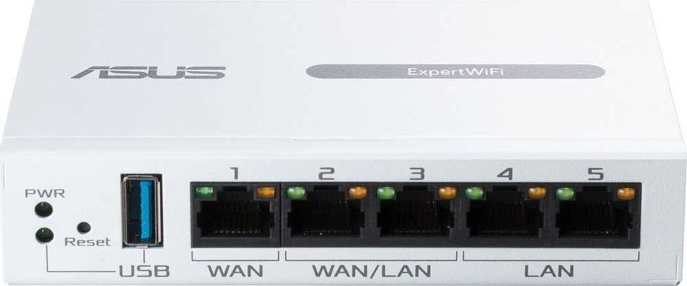 Modemas Asus | Gigabito VPN laidinis maršrutizatorius | ExpertWiFi EBG15 | 10/100/1000 Mbps | Ethernet LAN (RJ-45) jungtys 3 | Tinklo palaikymas: Taip | MU-MiMO: Taip | Antenos tipas: Vidinė | 1