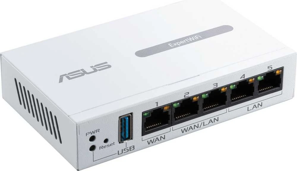 Modemas Asus | Gigabito VPN laidinis maršrutizatorius | ExpertWiFi EBG15 | 10/100/1000 Mbps | Ethernet LAN (RJ-45) jungtys 3 | Tinklo palaikymas: Taip | MU-MiMO: Taip | Antenos tipas: Vidinė | 1