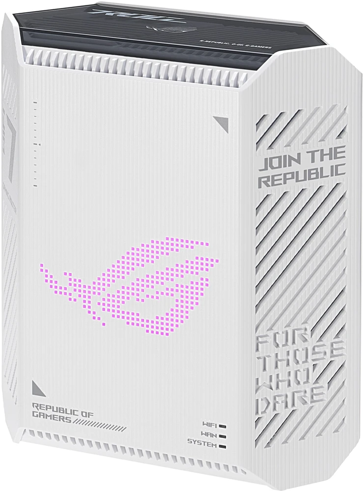 Asus | ROG Strix GS-BE7200 | WiFi 7 dviejų dažnių žaidimų maršrutizatorius | 802.11ax | 1376+5764 Mbit/s | Ethernet LAN (RJ-45) jungtys 4 | Mesh palaikymas: Taip | MU-MiMO: Taip | Antenos tipas: Vidinė | Ne, mobilusis plačiajuostis ryšys: