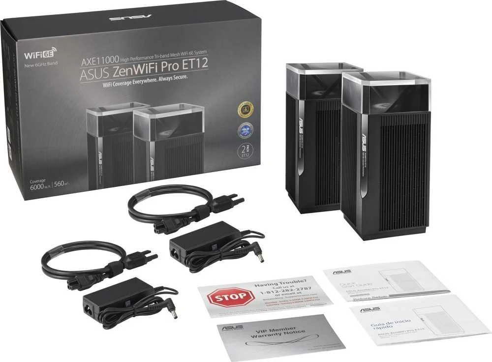 Maršrutizatorius ASUS ZenWiFi Pro ET12 (2-pack)