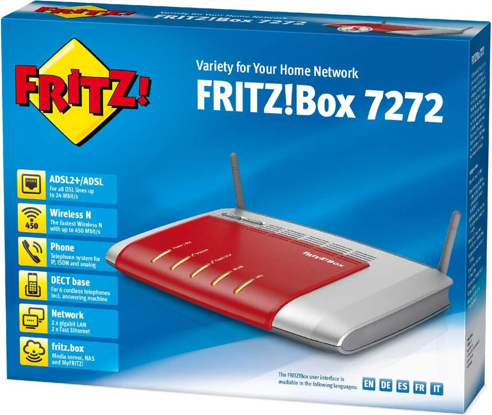 Maršrutizatorius AVM FRITZ! Box Fon WLAN 7272 (20002639)