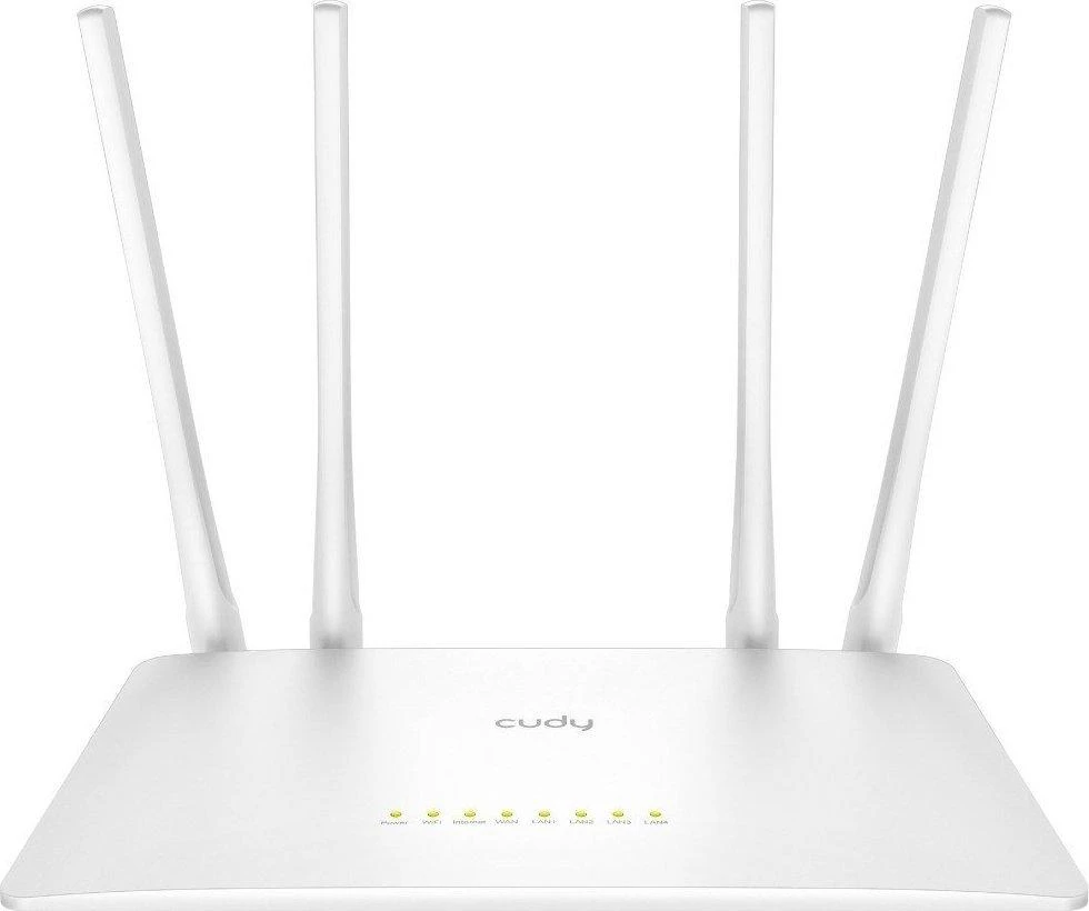 Belaidis Maršrutizatorius - Cudy WR1200 Dual-band 867 Mbit/s Greitas Ethernet 4 Antenos Baltas