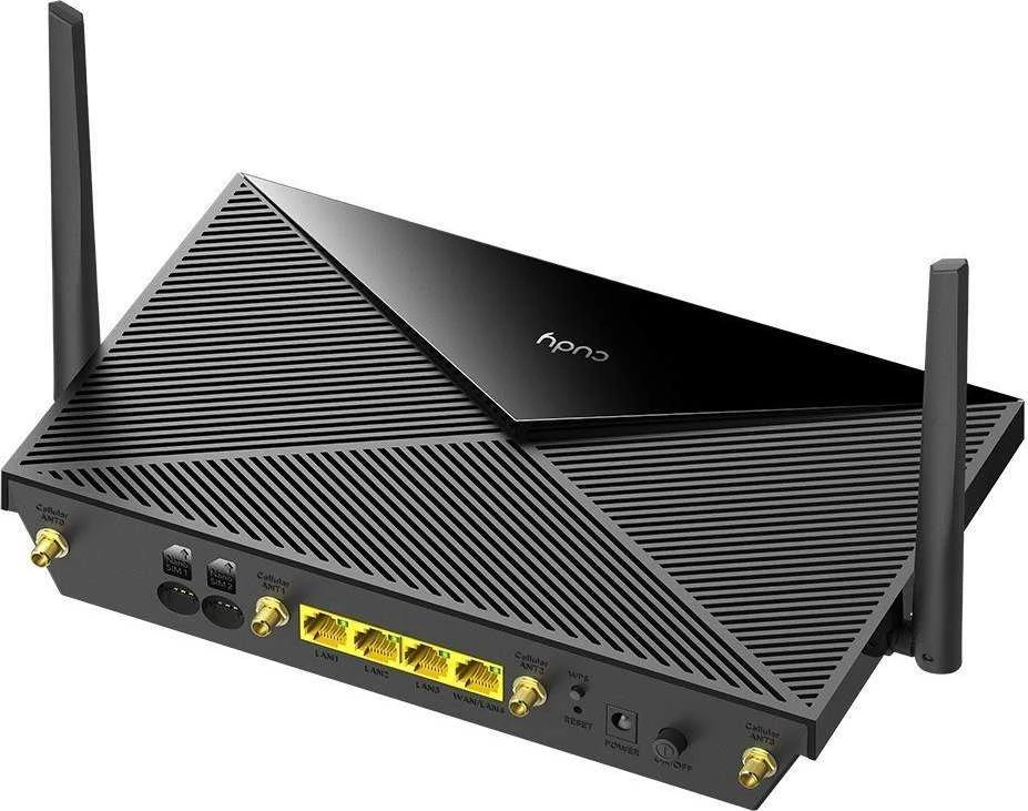 Cudy P5 belaidis maršrutizatorius Gigabit Ethernet dviejų dažnių (2,4 GHz / 5 GHz) 5G Juodas