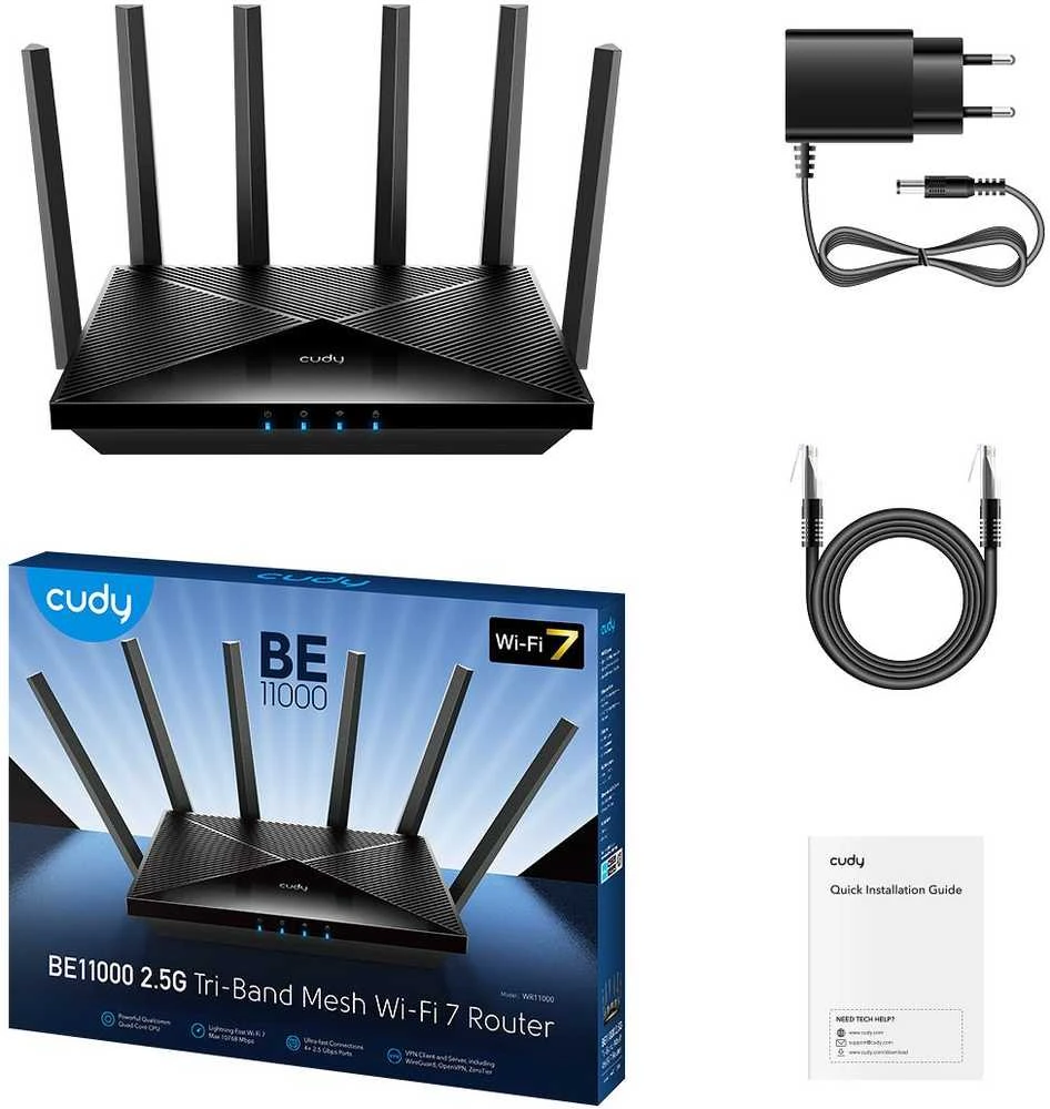 Maršrutizatorius Cudy WR11000 wi-fi 7