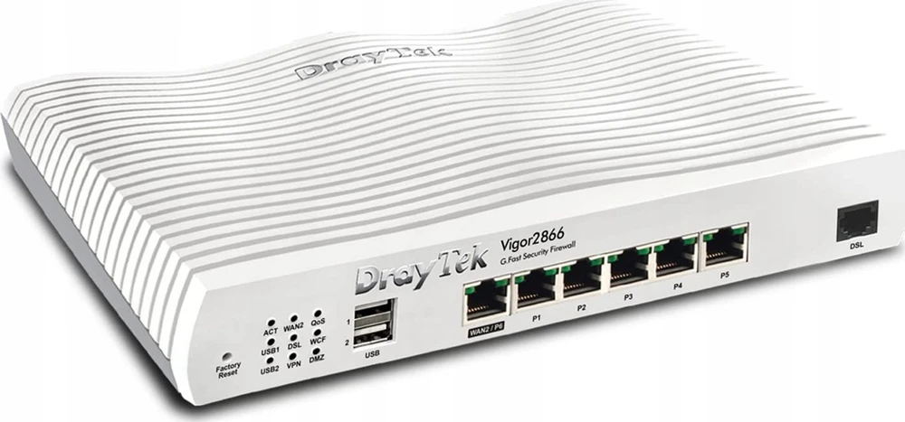 Maršrutizatorius DrayTek Vigor 2866 VDSL2 Super V. ModemRouter m. G.Greita mažmeninė prekyba