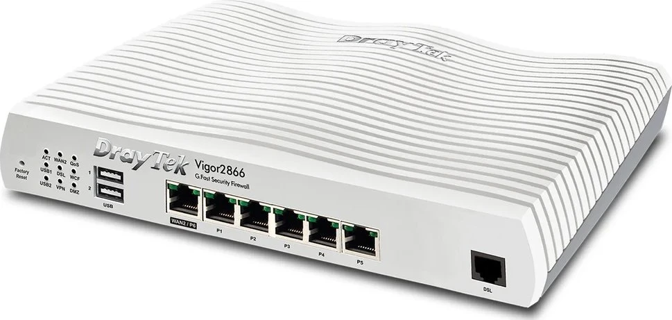 Maršrutizatorius DrayTek Vigor 2866 VDSL2 Super V. ModemRouter m. G.Greita mažmeninė prekyba