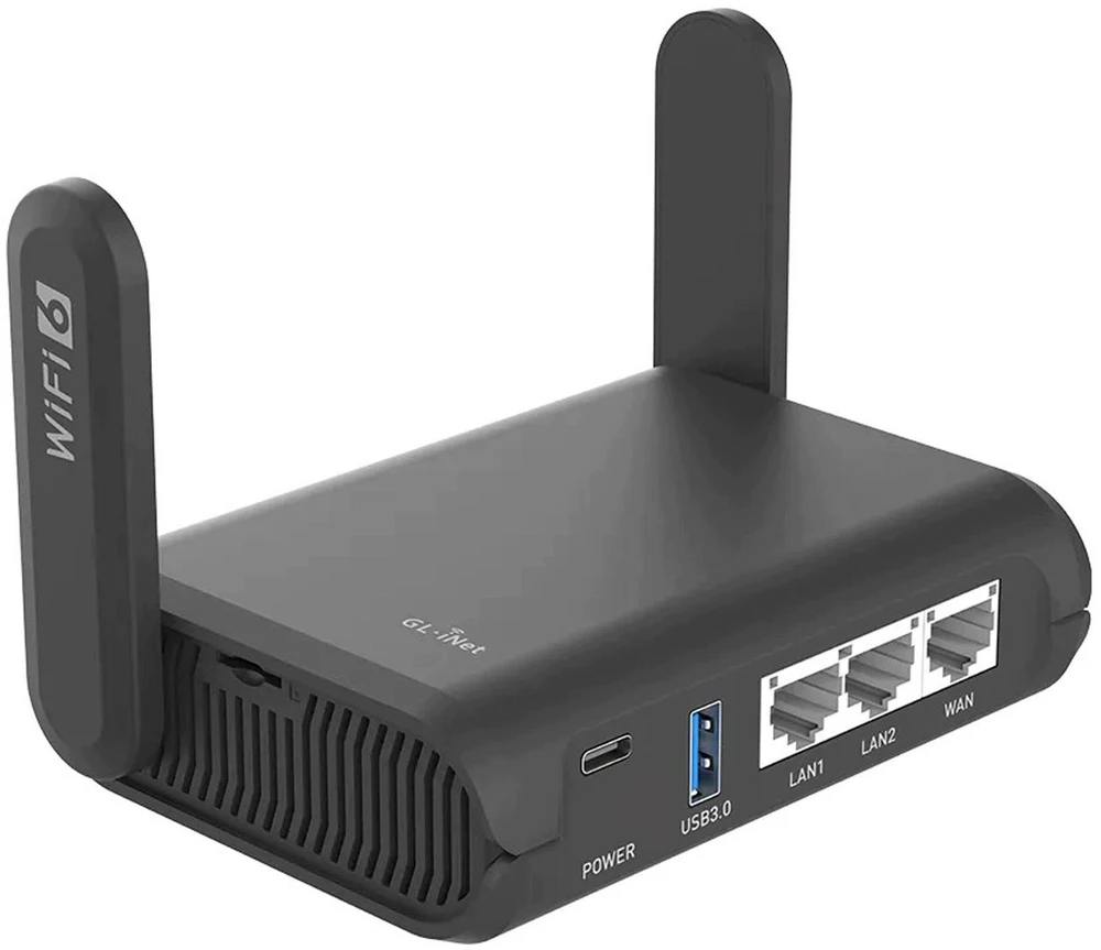 Belaidis Maršrutizatorius - GL.iNet Slate AX Wi-Fi 6 1 800 Mbps Maršrutizatorius