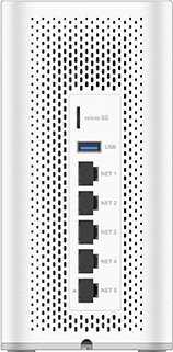 Grandstream Networks Maršrutizatorius GrandStream Grandstream GCC6010W UC+Networking (router VPN, NGFW, przełącznik i centrala IP. 2x 2.5G SFP, 10x GbE, 3 stałe WAN, 4x PoE-Out, routing NAT 2,5 Gbps)
