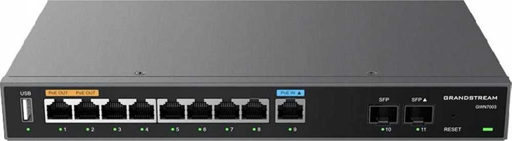 „Grandstream Networks GWN7003“ belaidis maršrutizatorius, dviejų dažnių gigabito eternetas (2,4 GHz / 5 GHz), Juodas