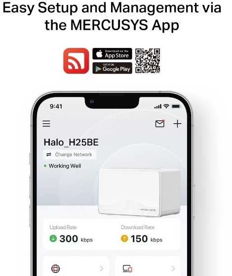 Maršrutizatorius Mercusys Halo H25BE(3-pack)