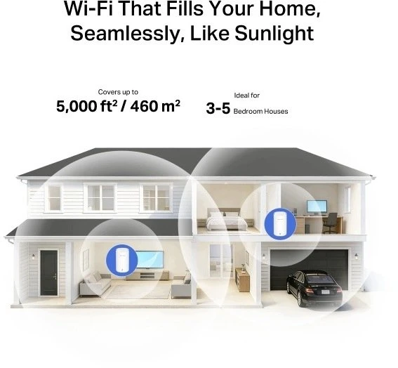 Maršrutizatorius Mercusys MERCUSYS Halo E27BE(2-pack) WiFi7 Mesh (BE3600,2,4GHz/5GHz,1x2,5GbELAN/WAN,2xGbELAN/WAN)