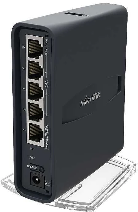 Maršrutizatorius Mikrotik hAP ac lite tower Juoda Maitinimas per Eternetą (PoE)