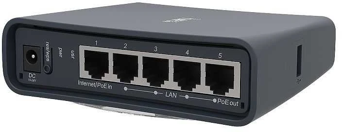 Maršrutizatorius Mikrotik hAP ac lite tower Juoda Maitinimas per Eternetą (PoE)