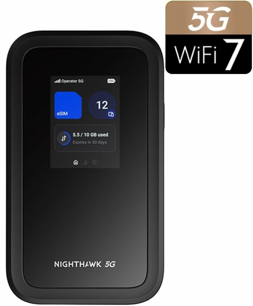 Maršrutizatorius „Netgear NIGHTHAWK M7 5G“ MOBILUSIS RYŠIO TAŠKAS MH7150-100EUS