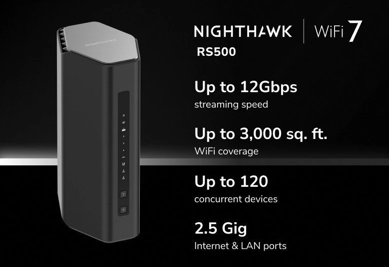 Maršrutizatorius NETGEAR Nighthawk RS500 (7RS500-100EUS)