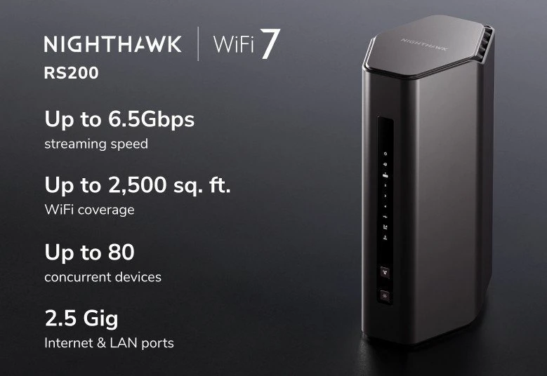 Maršrutizatorius Netgear Nighthawk WiFi 7 RS200-100EUS