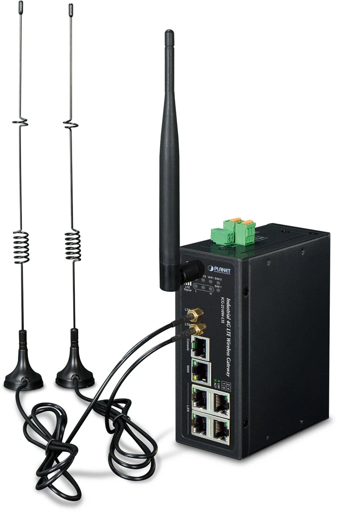 Maršrutizatorius Planet PLANET Industrial 4G LTE Cellular WL, MiniSIM, Ethernet (RJ-45), 133 mm, 115.7 mm, 45 mm, 564 g