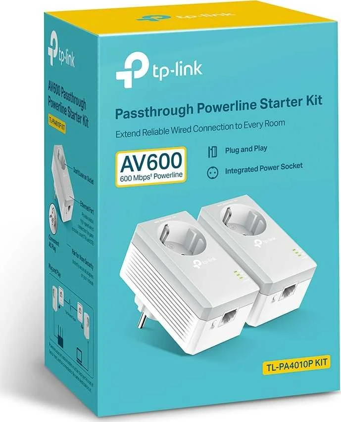 Maršrutizatorius Adapterio maitinimo linijos TP-Link TL-PA4010P rinkinys