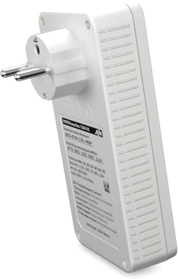 Maršrutizatorius Avm Computersysteme Vertriebs Access Point fritz! Powerline 1240 AX WLAN Set 1200 Mbit/s Baltas 2 vnt. (S0239390)