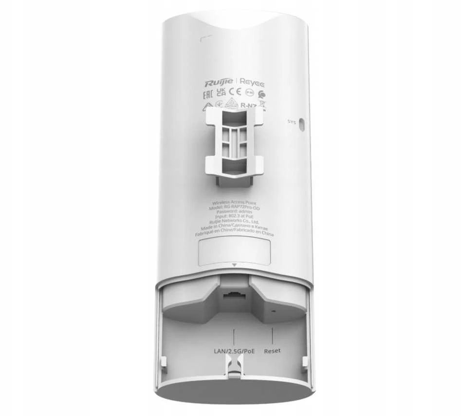 Maršrutizatorius Ruijie PRIEIGOS TAŠKAS RG-RAP72PRO-OD Wi-Fi 7 2.4 GHz, 5 GHz, 688 Mbps + 4323 Mbps REYEE