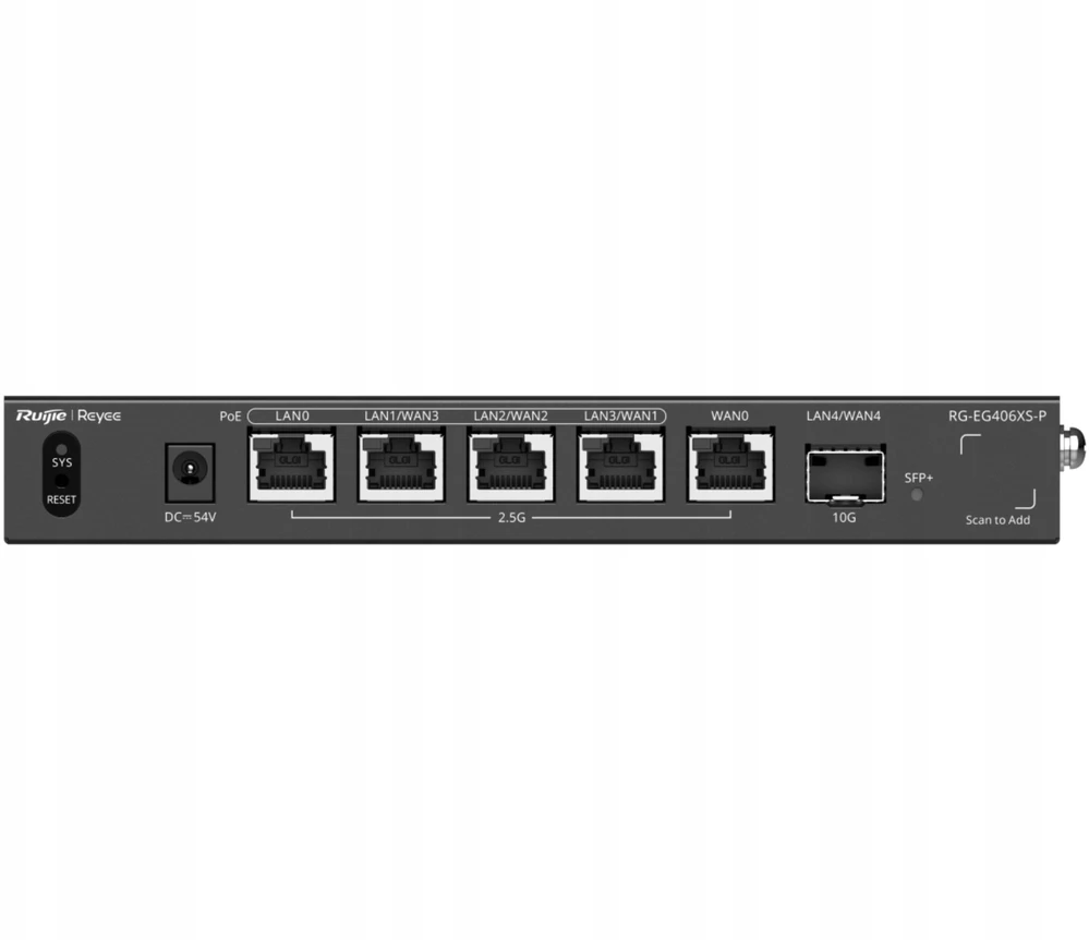 Ruijie Maršrutizatorius RG-EG406XS-P 4 PoE SFP+ REYEE