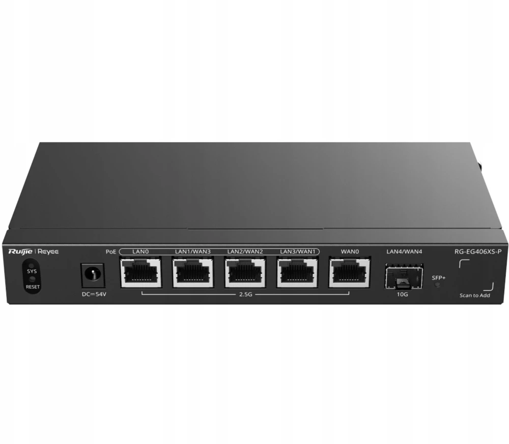 Ruijie Maršrutizatorius RG-EG406XS-P 4 PoE SFP+ REYEE