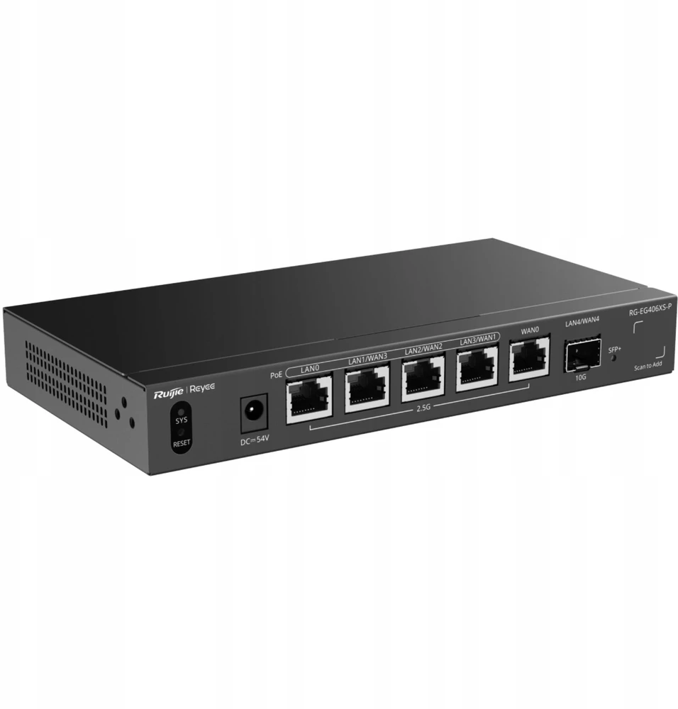 Ruijie Maršrutizatorius RG-EG406XS-P 4 PoE SFP+ REYEE