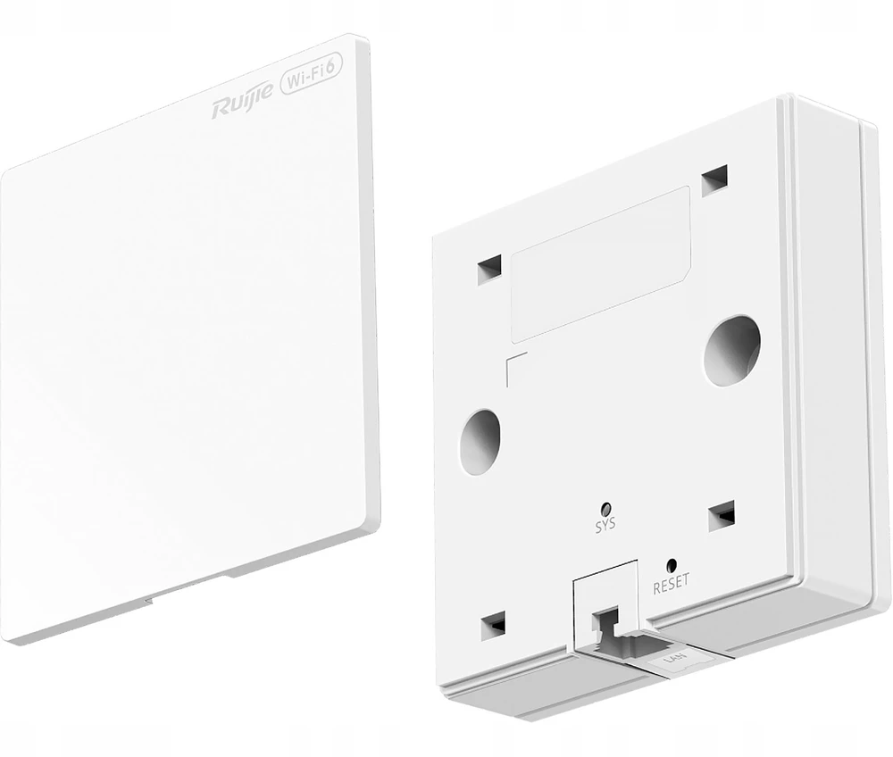 Maršrutizatorius Ruijie Networks RG-RAP62-WALL-LITE WLAN prieigos taškas 2974 Mbit/ai Balta Maitinimas per Eternetą (PoE)