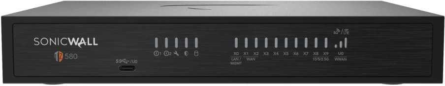 Maršrutizatorius Zapora jungiama į tinklą SonicWall SonicWall TZ Series (Gen 8) TZ580 - Sicherheitsgerat - hohe Verfugbarkeit - 10GbE, 2.5GbE, 5GbE - Desktop