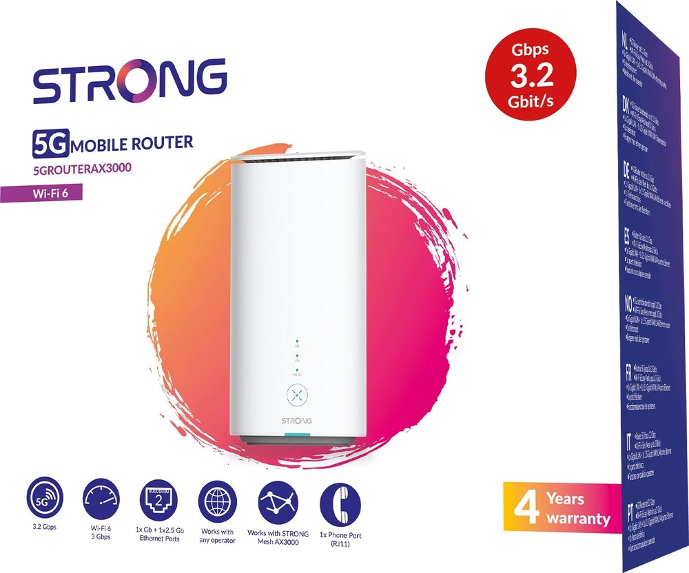 STRONG 5G LTE maršrutizatorius AX3000