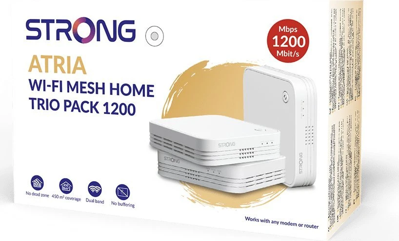 Maršrutizatorius Strong Home Trio Pack 1200 (MESHTRI1200EUV2)