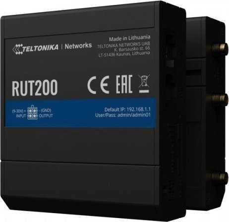 Teltonika | LTE Cat 4 Maršrutizatorius | RUT200 | 802.11n | 10/100 Mbit/s | Ethernet LAN (RJ-45) jungtys 2 | Mesh Support No | MU-MiMO No | No mobile broadband