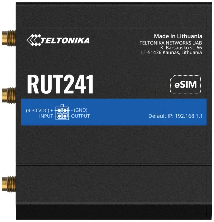 Maršrutizatorius Teltonika RUT241 (RUT241200000)
