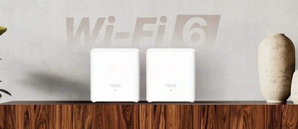 Maršrutizatorius Tenda MX3 (2 vnt. rinkinys) „mesh“ belaidžio ryšio sistema, dviejų juostų (2,4 GHz / 5 GHz), „Wi-Fi 6“ (802.11ax), balta, 1 vidinė