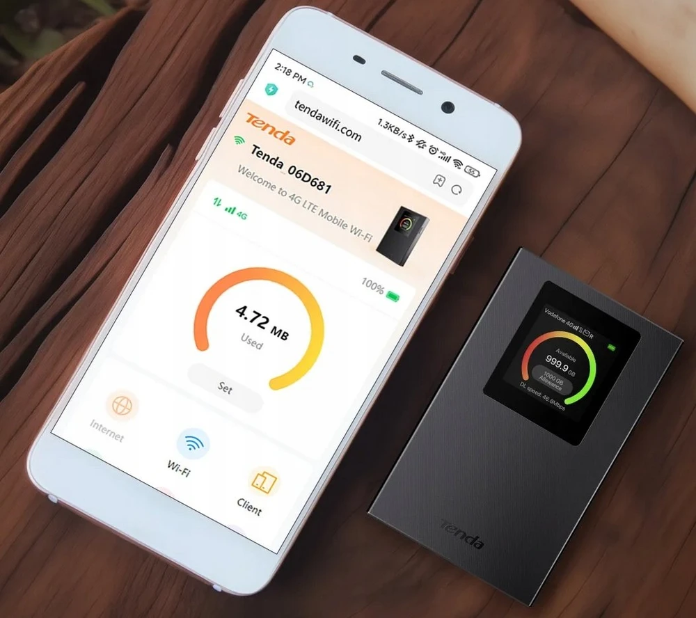 Tenda MF6 v2.0 4G LTE mobilusis Wi-Fi maršrutizatorius