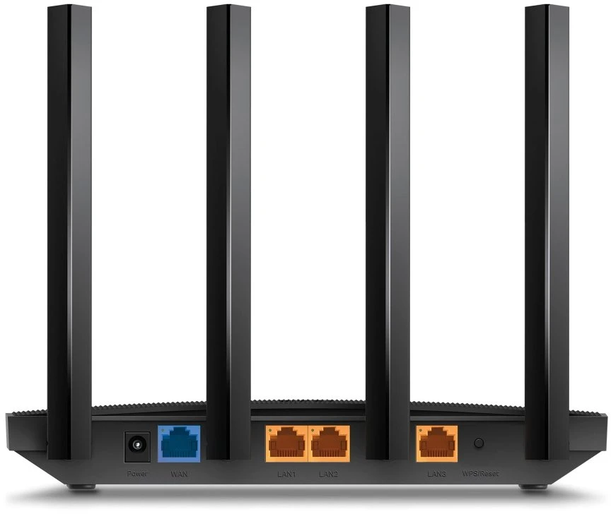 TP-Link Archer AX18, Wi-Fi 6 (802.11ax), Dviejų dažnių (2,4 GHz / 5 GHz), Ethernet LAN, Juoda, Stalinis maršrutizatorius