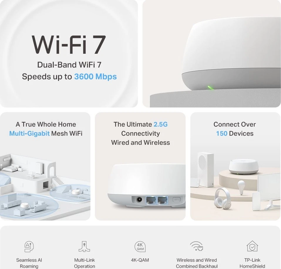 Maršrutizatorius TP-Link Deco BE25 3-pak