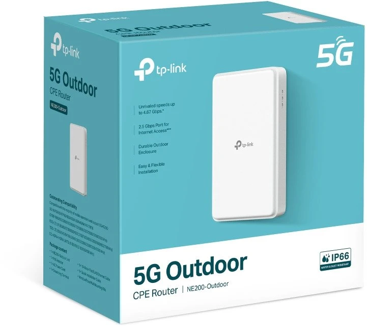 TP-LINK | 5G Outdoor Maršrutizatorius | NE200-Outdoor | Mesh Support No | MU-MiMO No | 5G
