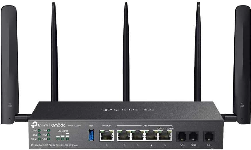 Maršrutizatorius TP-Link 4G+ AX3000 1G DSL GATEWAY - CAT6 DESKTOP