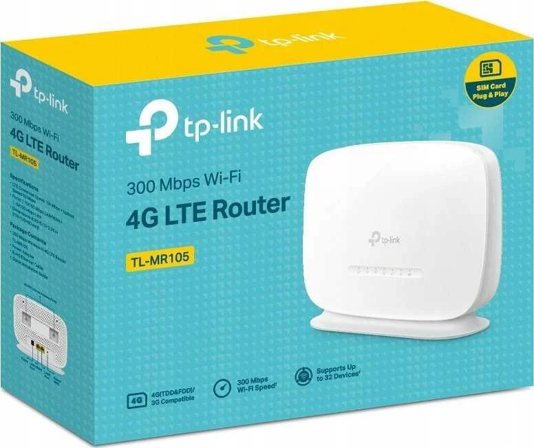 Orno TP-LINK TL-MR105 300Mbps Wireless N 4G LTE Maršrutizatorius | TP-LINK