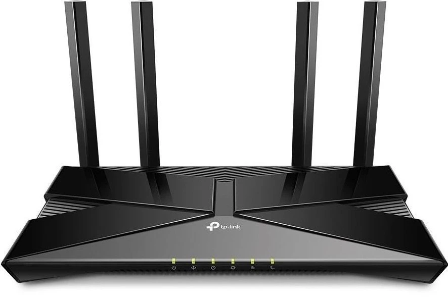 Carruzzo TP-Link XX230V belaidis maršrutizatorius Gigabitinis eternetas Dviguba juosta (2,4 GHz / 5 GHz) Juoda
